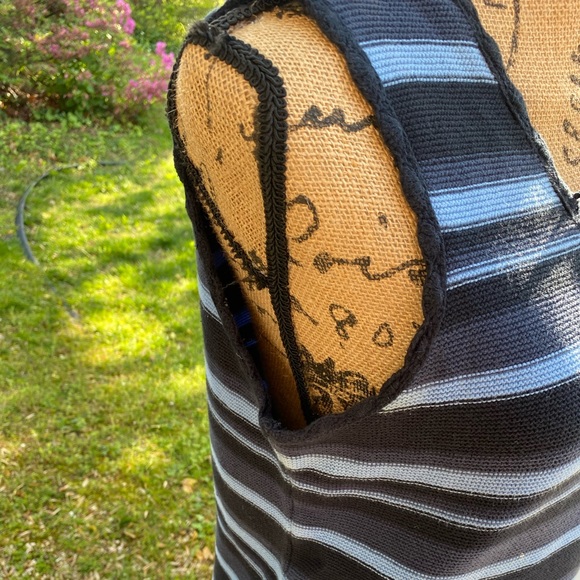 3/$30 Caslon 100% Cotton dark and light navy blue sz M - Picture 5 of 9